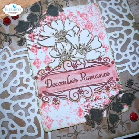 ECD Szilikonbélyegző - December Romance Stamp Winter Flowers (1 csomag)