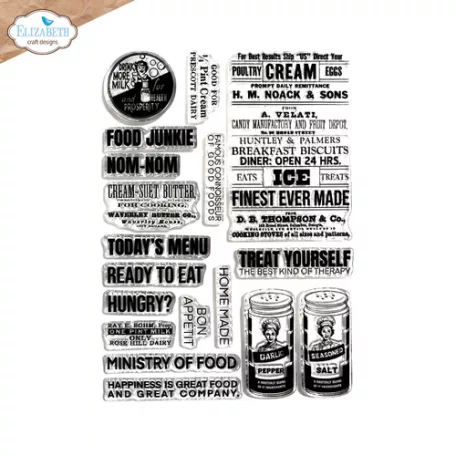 ECD Szilikonbélyegző - Card Lab Stamps Let's Eat (1 csomag)