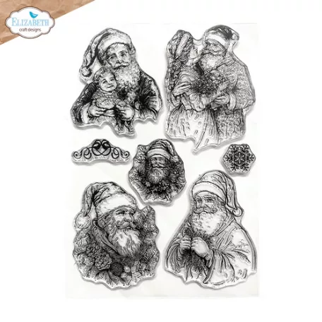 ECD Szilikonbélyegző - Golden Season Stamps Santa (1 csomag)