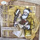 ECD Szilikonbélyegző - Golden Season Stamps Santa (1 csomag)