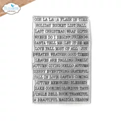   ECD Szilikonbélyegző - Golden Season Stamps Journal Phrases 6 (1 csomag)