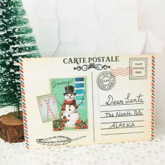   ECD Szilikonbélyegző - Romantic Revival Stamps Postcard Parts (1 csomag)