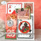 ECD Szilikonbélyegző - Romantic Revival Stamps Playing Card Collage (1 csomag)