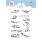 ECD Szilikonbélyegző - Bohemian Rose Stamps Bohemian Rose Sentiments (1 csomag)