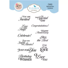   ECD Szilikonbélyegző - Bohemian Rose Stamps Bohemian Rose Sentiments (1 csomag)