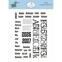   ECD Szilikonbélyegző - Delightful Discovery Stamps Calendar Elements (1 csomag)