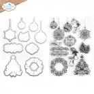 ECD Szilikonbélyegző + Vágósablon - December Romance Stamp & Die December Romance (1 csomag)