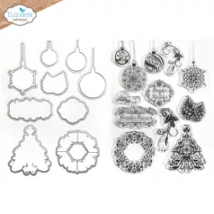   ECD Szilikonbélyegző + Vágósablon - December Romance Stamp & Die December Romance (1 csomag)