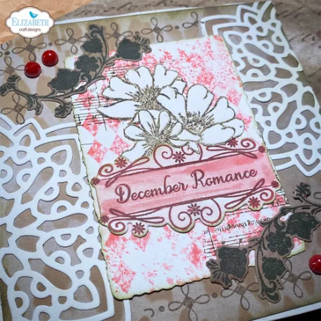 ECD Szilikonbélyegző + Vágósablon - December Romance Stamp & Die December Romance (1 csomag)