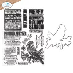   ECD Szilikonbélyegző + Vágósablon - Winter Bliss Stamp & Dies Xmas from the Past 1 (1 csomag)