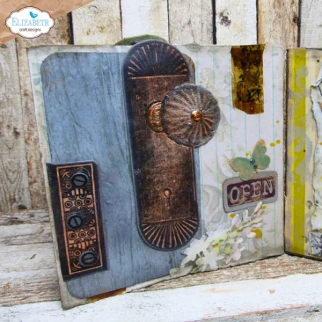 ECD Szilikonbélyegző + Vágósablon - Hinged To The Past Stamp and Die Set Hinged (1 csomag)