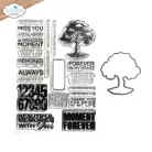 ECD Szilikonbélyegző + Vágósablon - Card Lab Stamp and Die Set Tree of Life (1 csomag)