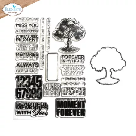 ECD Szilikonbélyegző + Vágósablon - Card Lab Stamp and Die Set Tree of Life (1 csomag)