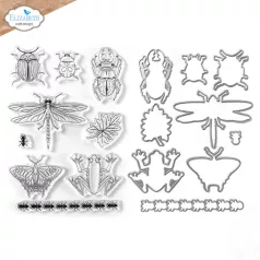  ECD Szilikonbélyegző + Vágósablon - Sunny Days Stamp & Die Set Beetles and Bugs (1 csomag)