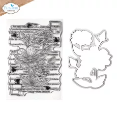   ECD Szilikonbélyegző + Vágósablon - In the Garden Stamp and Die Set Summer Flower (1 csomag)