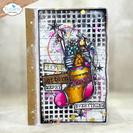 ECD Szilikonbélyegző + Vágósablon - Golden Season Stamp & Die Set Deck the Halls (1 csomag)