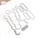 ECD Vágósablon - Journal Elements Border Flower Dies (1 csomag)