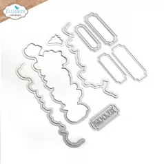   ECD Vágósablon - Journal Elements Border Flower Dies (1 csomag)