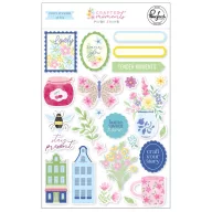   Pinkfresh Studio 3D matricák Crafted Moments Puffy Stickers by Paige Evans