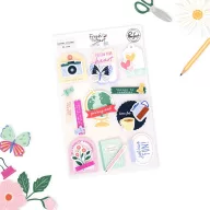   Pinkfresh Studio Matrica Fresh Start Layered Stickers by Kaitlin Sheaffer