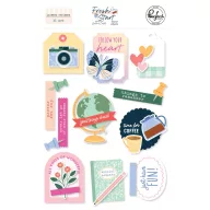   Pinkfresh Studio Matrica Fresh Start Layered Stickers by Kaitlin Sheaffer