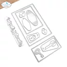 ECD Vágósablon - Favorite Humans Dies Postage Stamps Pocket Page Fillers 1 - Full Size (1 csomag)