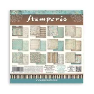   Stamperia Symphony Papírkészlet 8" (20 cm)  Paper Pack Maxi Background (10 ív)
