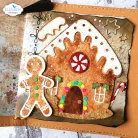 ECD Vágósablon - December Romance Dies Gingerbread House (1 csomag)