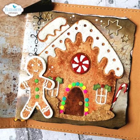 ECD Vágósablon - December Romance Dies Gingerbread House (1 csomag)