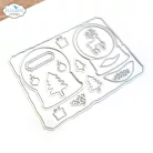 ECD Vágósablon - December Romance Dies Snow Globe Fun (1 csomag)