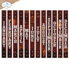 ECD Vágósablon - Winter Bliss Dies Vertical Months (1 csomag)