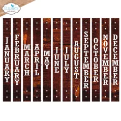   ECD Vágósablon - Winter Bliss Dies Vertical Months (1 csomag)