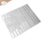 ECD Vágósablon - Winter Bliss Dies Vertical Months (1 csomag)