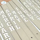 ECD Vágósablon - Winter Bliss Dies Vertical Months (1 csomag)