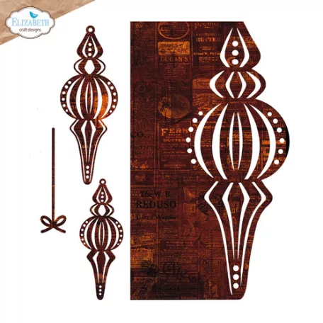 ECD Vágósablon - Winter Bliss Dies Christmas Bauble Page (1 csomag)