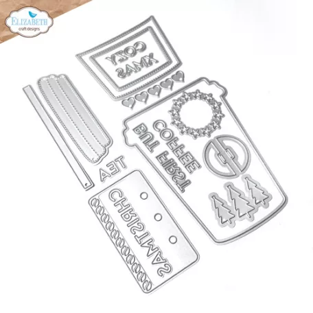 ECD Vágósablon - Winter Bliss Dies Take Away Cup (1 csomag)