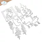 ECD Vágósablon - Whispers of Nature Dies Forest Friends & Frame (1 csomag)