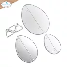 ECD Vágósablon - Spring Awakening Dies Honeycomb Egg (1 csomag)