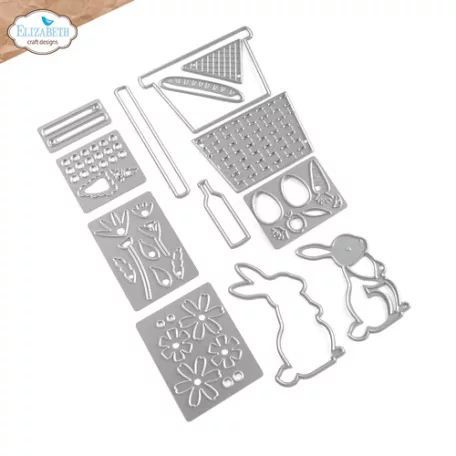 ECD Vágósablon - Sunny Days Die Picnic Basket & Bunny (1 csomag)