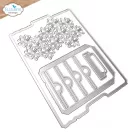 ECD Vágósablon - In the Garden Die Floral Slots File Folder (1 csomag)