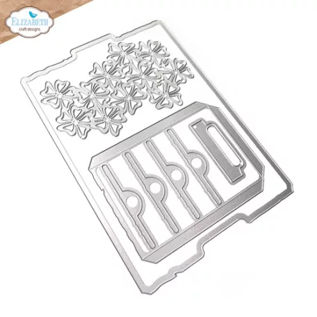 ECD Vágósablon - In the Garden Die Floral Slots File Folder (1 csomag)