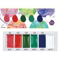  Kuretake Gansai Tambi Granulating Colors III - 5 darabos granuláló akvarellfesték készlet (5 szín)