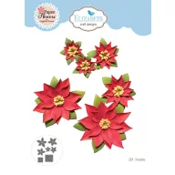 ECD Vágósablon - Festive Holly Die Poinsettia (1 csomag)