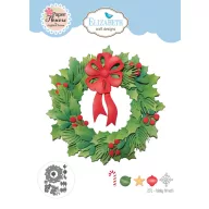  ECD Vágósablon - Festive Holly Die Holiday Wreath (1 csomag)