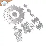   ECD Vágósablon - Festive Holly Die Holiday Wreath (1 csomag)