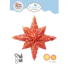 ECD Vágósablon - Festive Holly Die Festive Star (1 csomag)