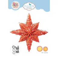 ECD Vágósablon - Festive Holly Die Festive Star (1 csomag)