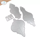 ECD Vágósablon - Festive Holly Die Festive Ornaments (1 csomag)