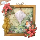 ECD Vágósablon - Festive Holly Die Festive Ornaments (1 csomag)