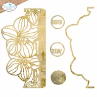   ECD Vágósablon - Botanical Blend Dies Borderpage with Flowers (1 csomag)